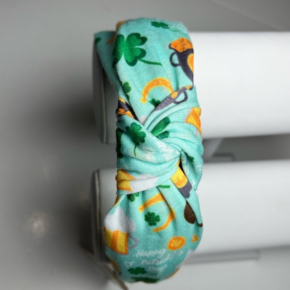 ☘️ Lucky St Patty’s Day HEADBAND | New! | KNOTTED TOP - Picture 2 of 11